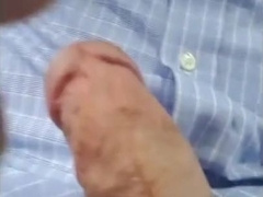 Jerking off on the bus....Big Cum Shot 8