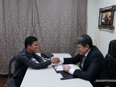 Parent and Chinese Guy Alex Roll Drill