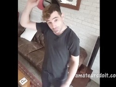 Aussie hunk auditions for gay porn, shows off in sexy undies