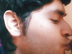 kissing the mirror