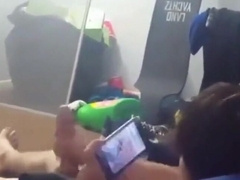 My Best Friend Lets Me Record Him Stroking His Big Cock