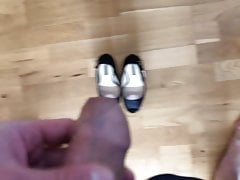 Cum on GF Slutty suede Platform Sky High Heels