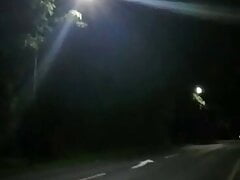 Public Road strip jerk and cum
