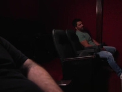 Black stud edged while restrained