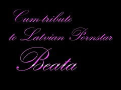 Cum-tribute to Latvian Pornstar Beata