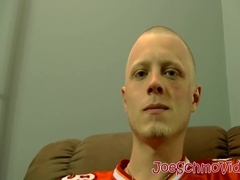 Young white supremacist jerking off homemade style