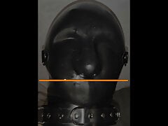 faceless rubber drone shooting his load