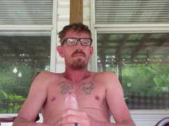 Solo have fun on the back porch