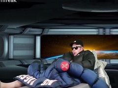 Orbiting Planet Earth 1 - Xumu Giant Coat - Down Jacket Cum Fetish Puffer Humping Solo Masturbation! 16 Min