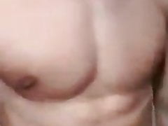 sexy guy licks his cum