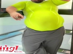 Big Fat Green Tennis Ball Scene