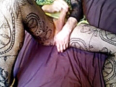 Green sundress dildo smash