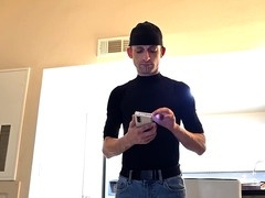 Slim twink enjoys guided masturbation in high-definition videos
