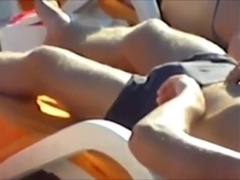 Daddies' Big Cocks Bulging in the Pool