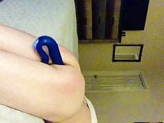 Anal pounding by robot dildo