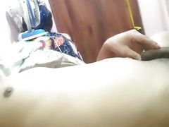 Hot stepbrother  masturbating