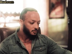 Black Facial Loving Stud Cum Covered After Taboo Orgy