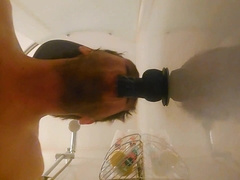 Gargling my Fake penis