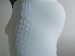 WATCH UNTIL THE END, SEE HOW I WAS TODAY TO THE ACADEMY, I CREATED A LOT OF ATTENTION THAT WHITE PANTY THAT YOU LOVE