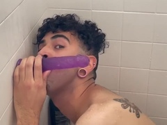 Piercing, big cock, gay sex toys