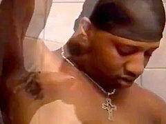 black Gays Intimate man rod deep-throating