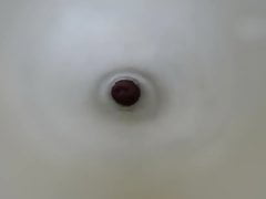 From soft to hard inside a clear Fleshlight internal view