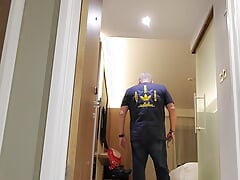 Masturbating at hotel area