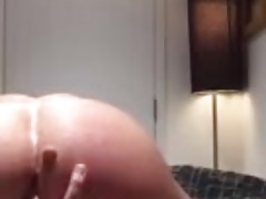 Famous bodybuilder plays with ass