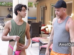 A steamy poolside day with my stepfather exploring new boundaries of pleasure