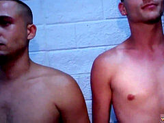 Military gay black meaty man bulge hardcore Training the New Recruits