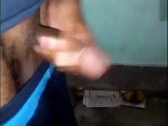 Pakistani fellow hand job with massive beef whistle