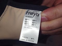 Cum in wife's 36i bra.