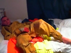 Filthy Chemical Suit and Huge Butt Plug