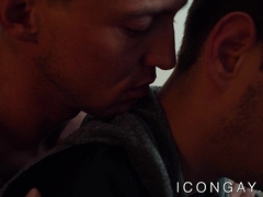 Hot gays Michael Delray and Pierce Paris in sensual anal sex