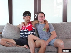 Watch this steamy interracial cumshot in a hot Brazilian Queer