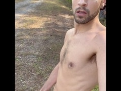Horny guys enjoy some outdoor solo pleasure with big cocks and public cum shots