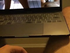 Edging my tiny dick and cumming to BBC Propaganda