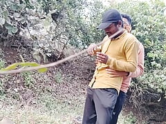 The rickshaw Driver and the school bus drivers both reached the forest in the morning.