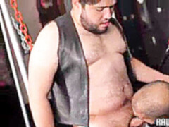 Rimmed hunk pounded and frosted with jizz