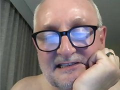 grandpa cum on webcam