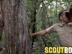 ScoutBoys - two super-cute sleek scouts barebacked rigid by spectacular scoutmasters
