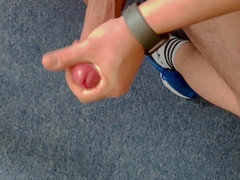 Numerous edging sessions lead to a humungous jizm stream (long distance money-shot)