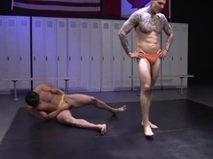 Friday Nite Wrestle 10 Orange Vs Yellow Speedos