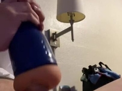 Using my fleshlight in a motel guest room until spunk