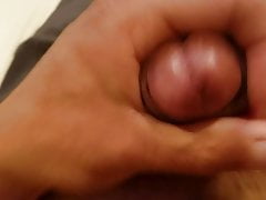 More jacking off with cum