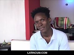 Young Black Amateur Straight Boy With Braces From Jamaica Fucks Gay Latino Filmmaker For $$