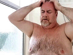 father takes a douche