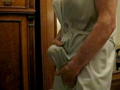 Dads enjoy straight cock stroking until drained