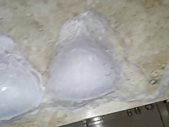 Cum white bra