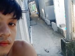 A Horny Asia Boy in the Public